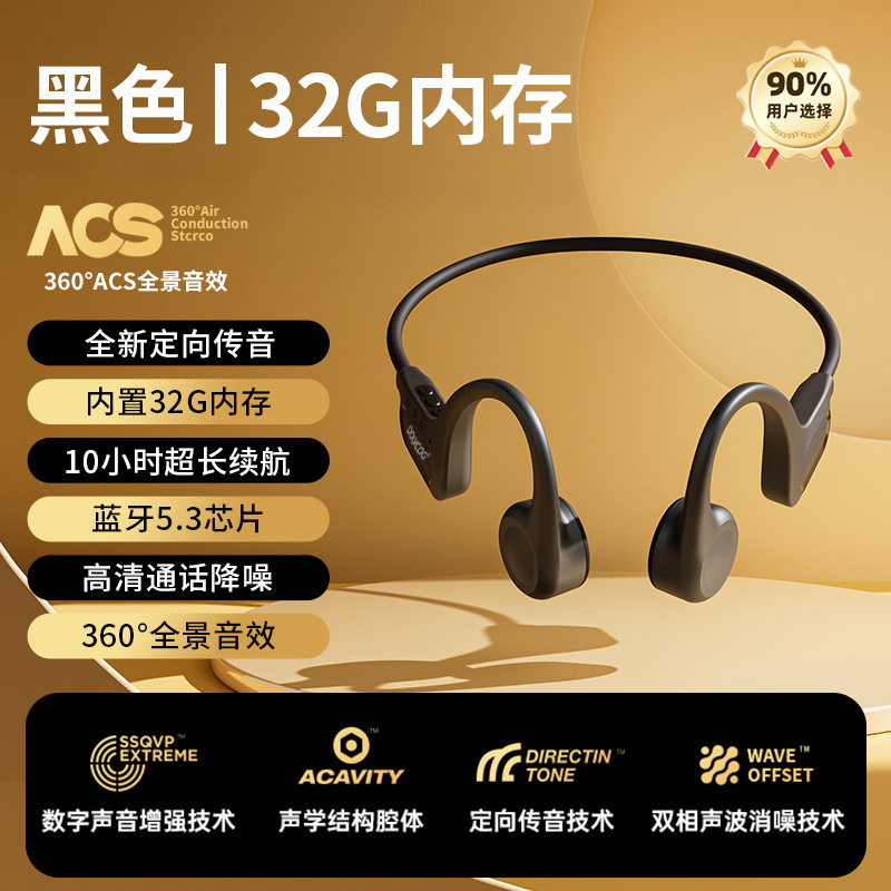 铂典骨传导蓝牙耳机骑行专用运动跑步挂脖无线2025新款不入耳开放|undefined