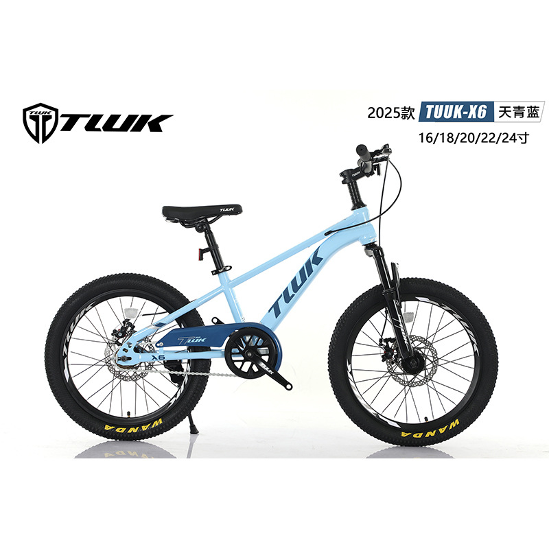 Bicicletas X6 al por mayor 16 / 24 pulgadas de velocidad única para niños y niñas bicicleta de montaña estudiantes de bicicleta de montaña