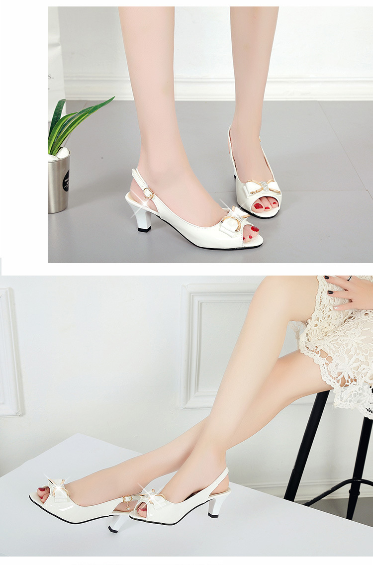 Women's Elegant Solid Color Open Toe Ankle Strap Sandals display picture 2