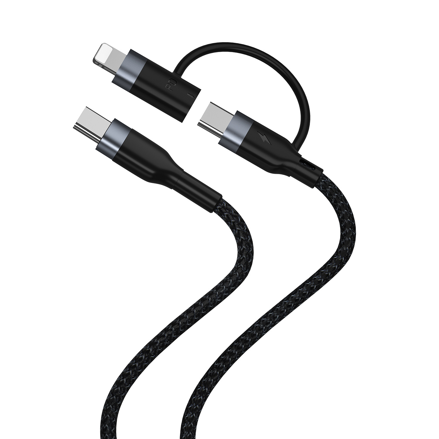 PD 2-in-1 data cable suitable for 15TYPE-CPD60W Apple PD27W fast charging 1/2_voghion.com