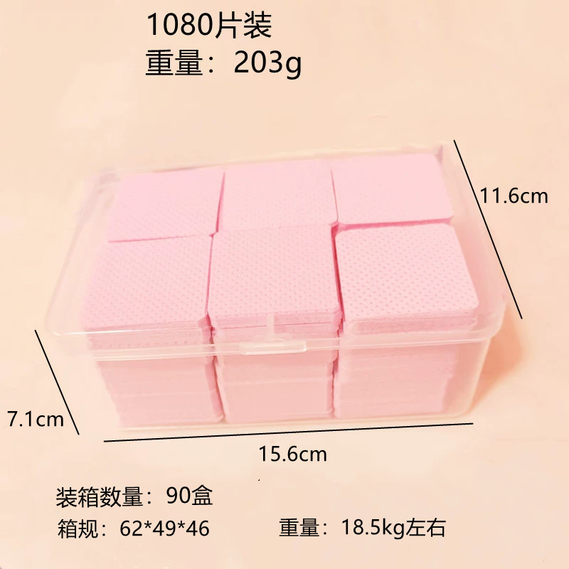 Limpiador mágico de uñas, algodón, pestañas, pegamento para pestañas