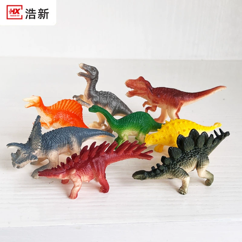 8-9 см маленький динозавр мини модель динозавра гибкий клей твердый несколько игрушек для мальчиков Бесплатные маленькие игрушки оптом