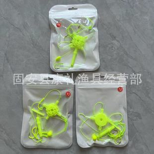 New floating fishing silver carp and bighead carp fishing group replica hook plate hook fishing group water monster square bait hook sea pole floating fishing set