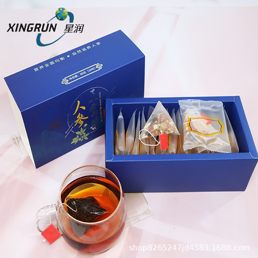 茶叶分装代加 工三边封透明外袋玉米纤维三角茶包过滤网袋泡茶盒