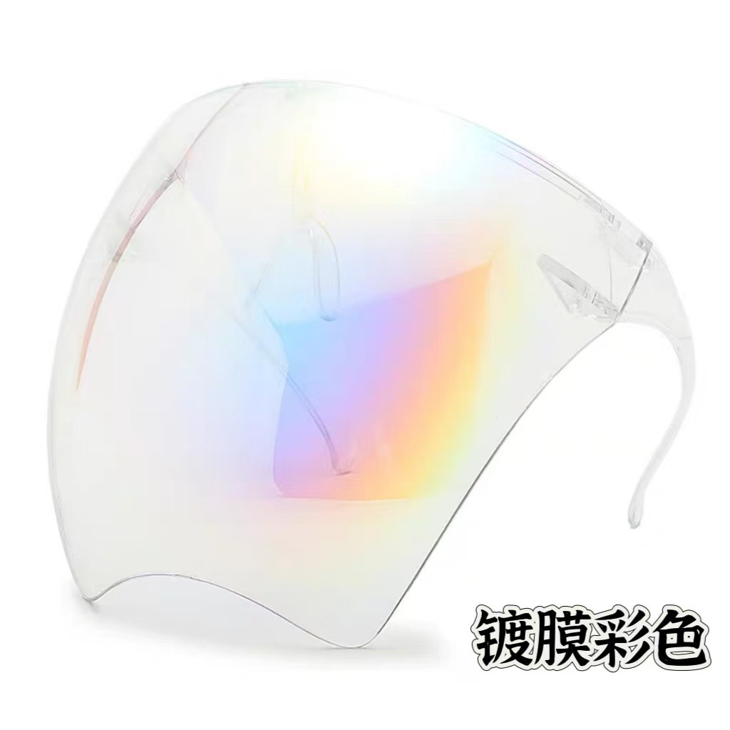 Nuevas máscaras espaciales protectoras faciales anti-splash anti-nebble gafas de aislamiento de alta definición anti-humo de petróleo protectoras de seguridad anti-epidemia