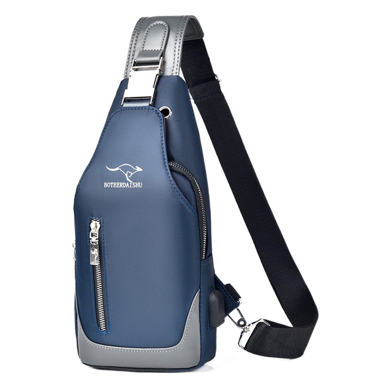 Botel bolsa de pecho marca de moda Oxford tela hombro mensajero bolsa 2023 nueva carga pequeña mochila de los hombres bolso colgante casual moda