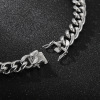 Independent station Foreign Trade Source A piece of European and American trendy rock rock coarse titanium steel men's Cuban bracelet necklace