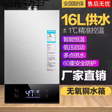 燃气热水器16升电家用天然气煤气液化洗澡强排式恒温款家用电器