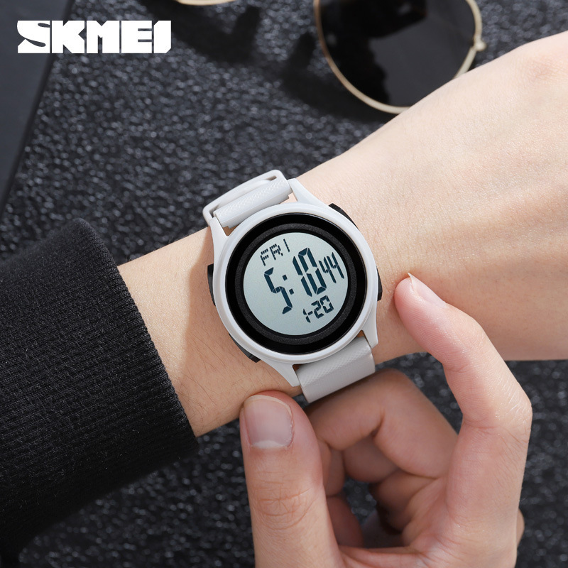 SKMEI 1893 reloj electrónico para hombres y mujeres de alarma deportiva impermeable reloj deportivo luminoso para estudiantes de secundaria y preparatoria