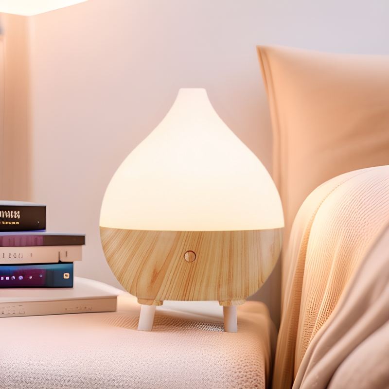 Wood grain humidifier bedroom home humidifier automatic aroma diffuser desktop aroma diffuser USB spray air purification