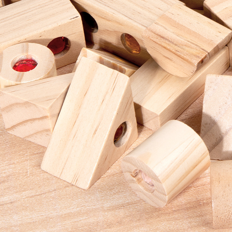 Weiwei Tiger lucha para construir bloques de construcción de rompecabezas grandes gemas acrílicas translúcidos bloques de construcción de escritorio juguetes de construcción de educación temprana