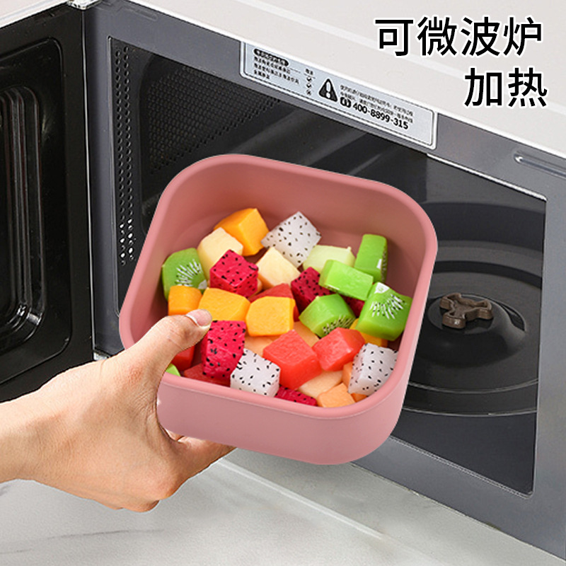 食品级硅胶午餐盒微波炉加热餐具学生便当饭盒家用饭盒保鲜收纳盒|undefined