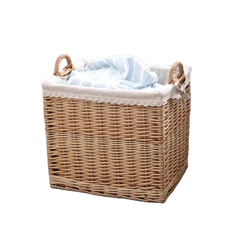Cesta de almacenamiento de ropa sucia cesta de almacenamiento de mimbre sala de estar balcón gran cesta de ropa olla caliente restaurante cesta de almacenamiento de ropa