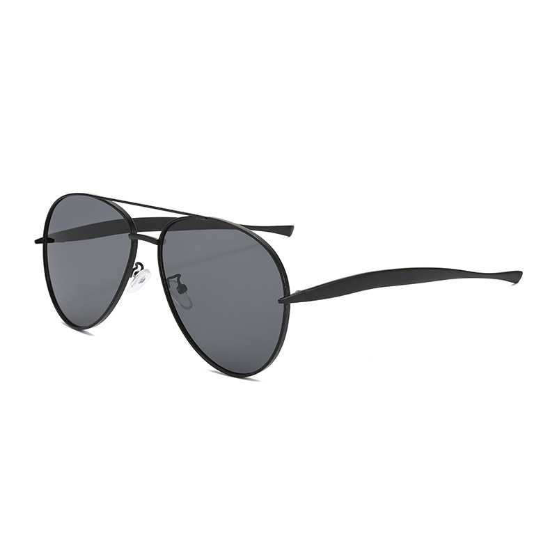 Metálico de doble haz piloto gafas de sol personalidad transfronteriza conducción gafas de sol conductor anti-UV gafas de sol
