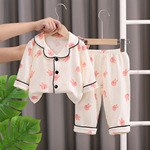 厂加供应婴幼儿童睡衣 双层棉纱童儿童家居服 长袖空调童装家居服