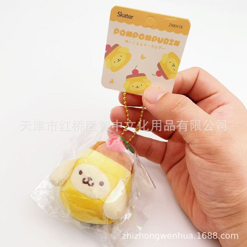 日本Sanrio三丽鸥美食系列章鱼炸虾尾凯蒂猫库洛米美乐蒂毛绒挂件|undefined