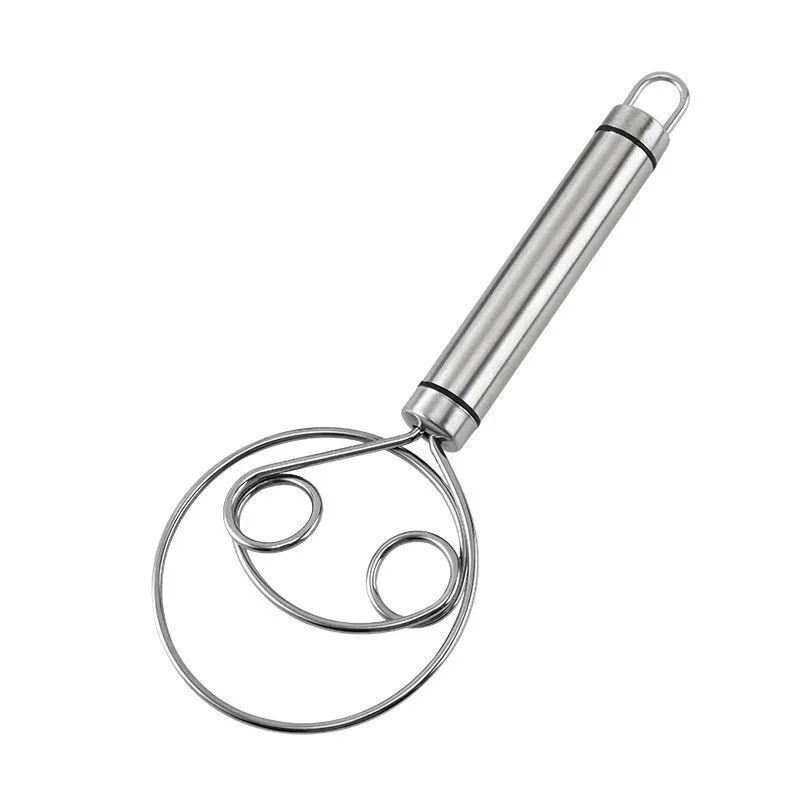 Mezclador de masa de acero inoxidable 304 licuadora de harina de grado alimenticio bobina de mano masa palo mezclador de masa artefacto