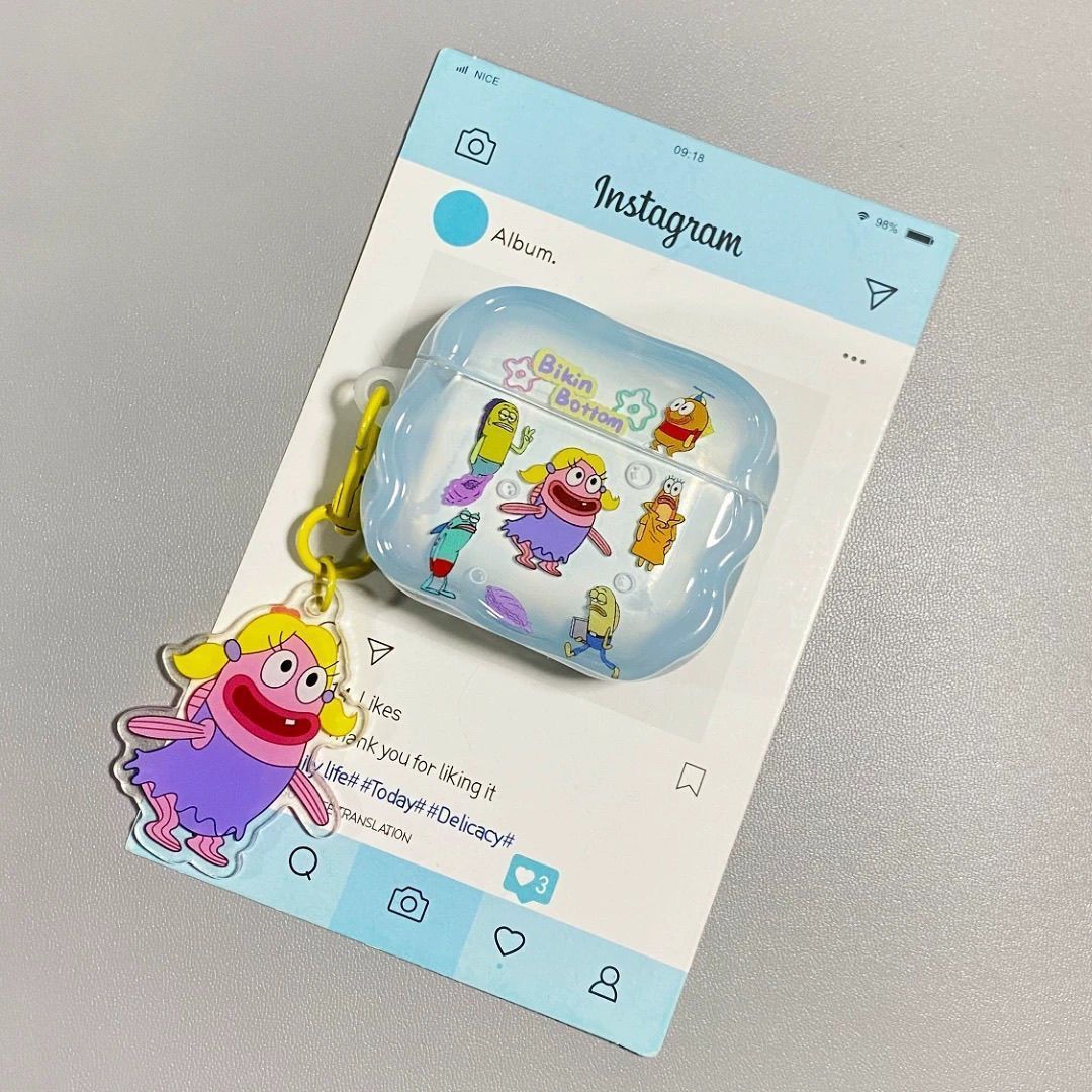 Beachburg Little Girl para AirPods4 Bluetooth cubierta de auriculares de Apple AirPod Pro2 de tercera generación