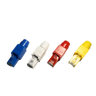 6A plastic tool-free crystal head non-beating crystal head non-shielding non-beating super six types of crystal head