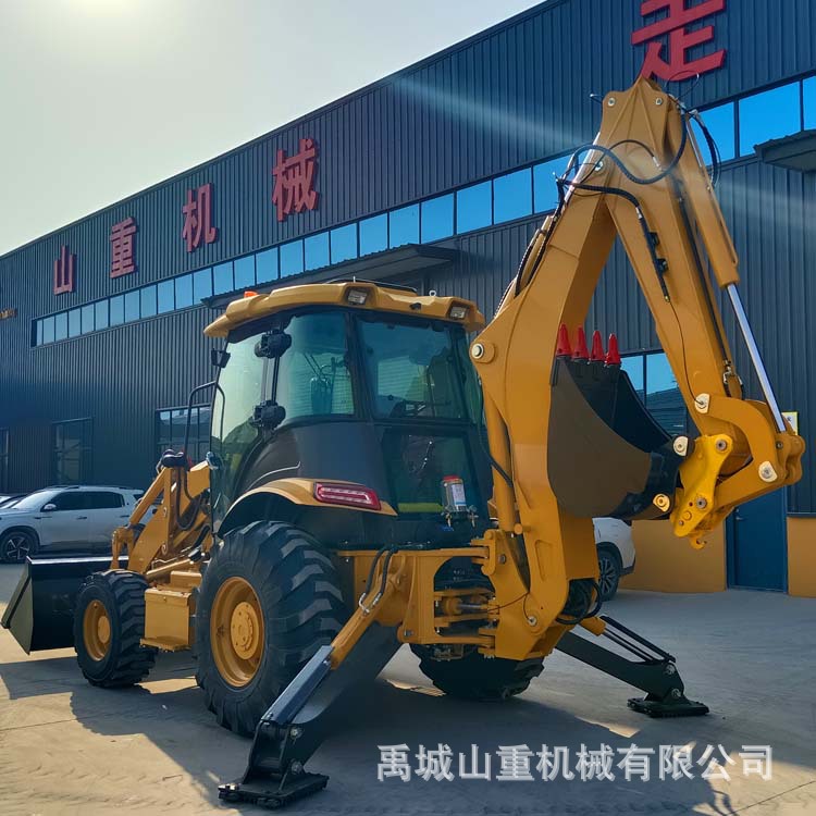 海南供应40-28反铲装载机 四轮驱动 斗杆可选配标准斗杆伸缩斗杆