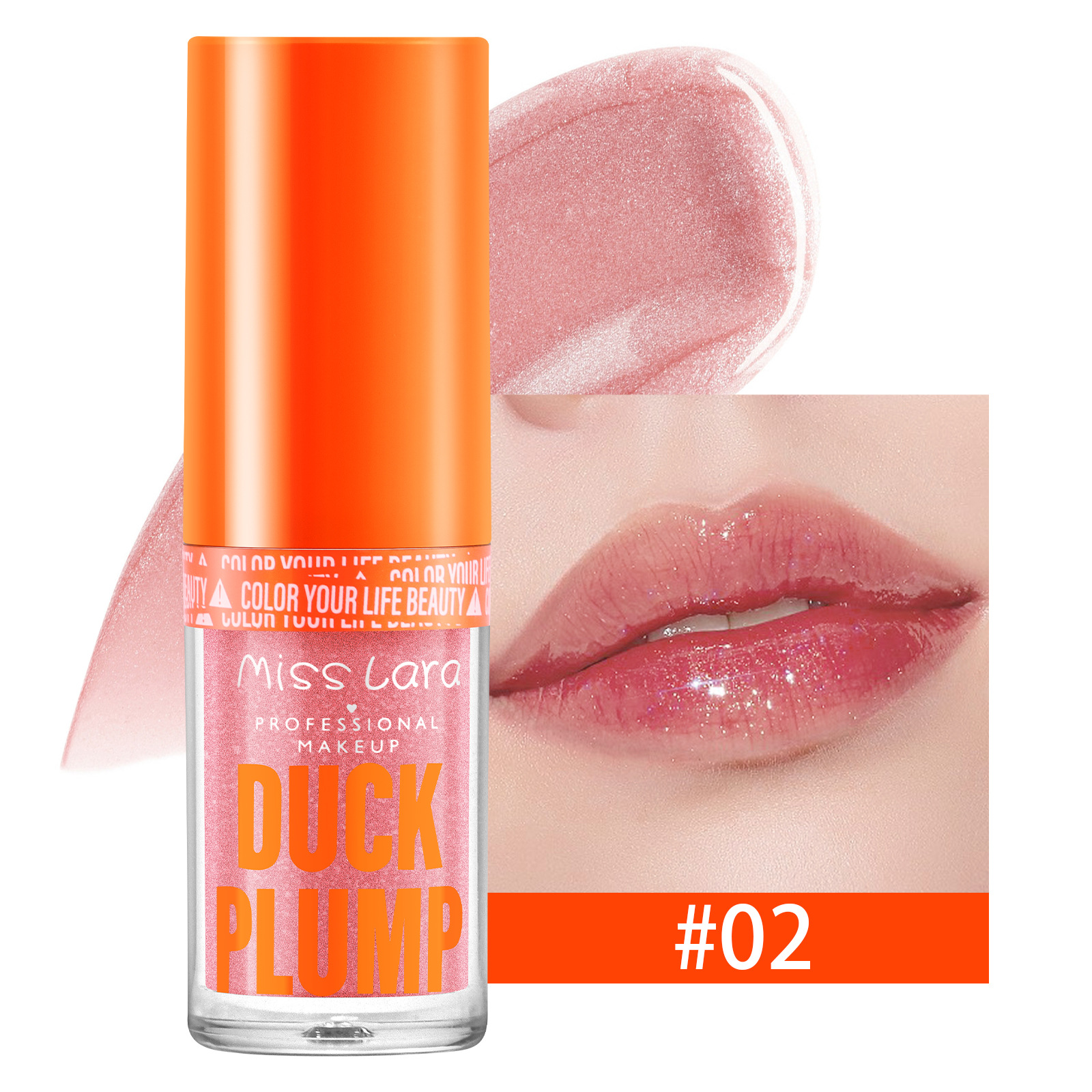 Miss Lara transfronteriza hidratante y abundante miel de labios fina brillante con maquillaje de color no volante polvo de labios grandes brillo de agua labial image 7