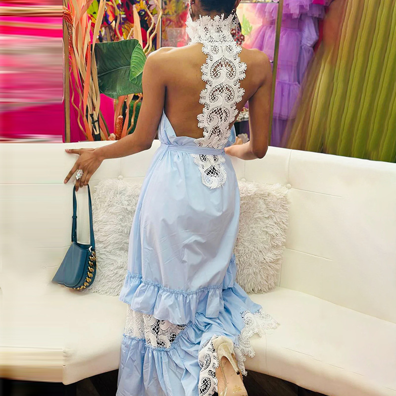Elegant long skirt sleevless