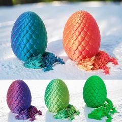 3D プリントドラゴンの卵クリスタルドラゴンセット宝石ドラゴン発光ドラゴン装飾モデル男の子のおもちゃナイトマーケット装飾品ドラゴン