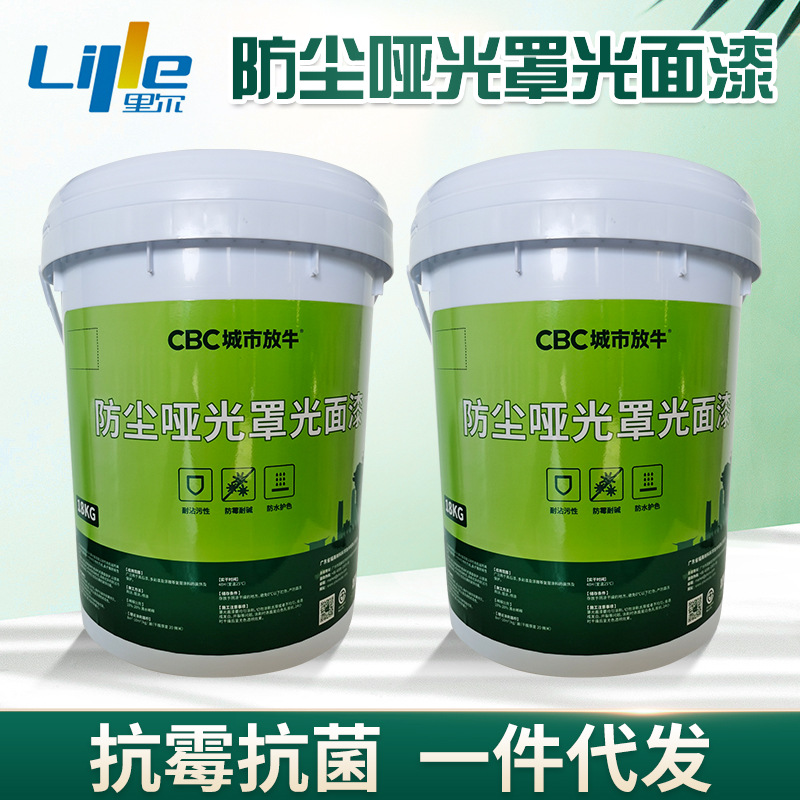 涂料家装防尘哑光罩光面漆 背景墙墙面面漆 家用桶装室内内墙漆