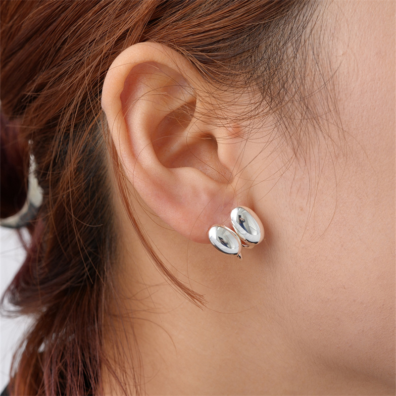8g Weight Hoop Earrings, Drop Earrings Classification 1 Pair Quantity Holiday, Daily Occasion Copper Material Geometric Pattern Women's Gender Plating Design Simple Style Style 1 Pair Simple Style Geometric Plating Copper Hoop Earrings Drop Earrings 6