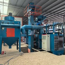 厂家直销悬链通过式抛丸机连续工作除锈喷砂表面清理设备大型
