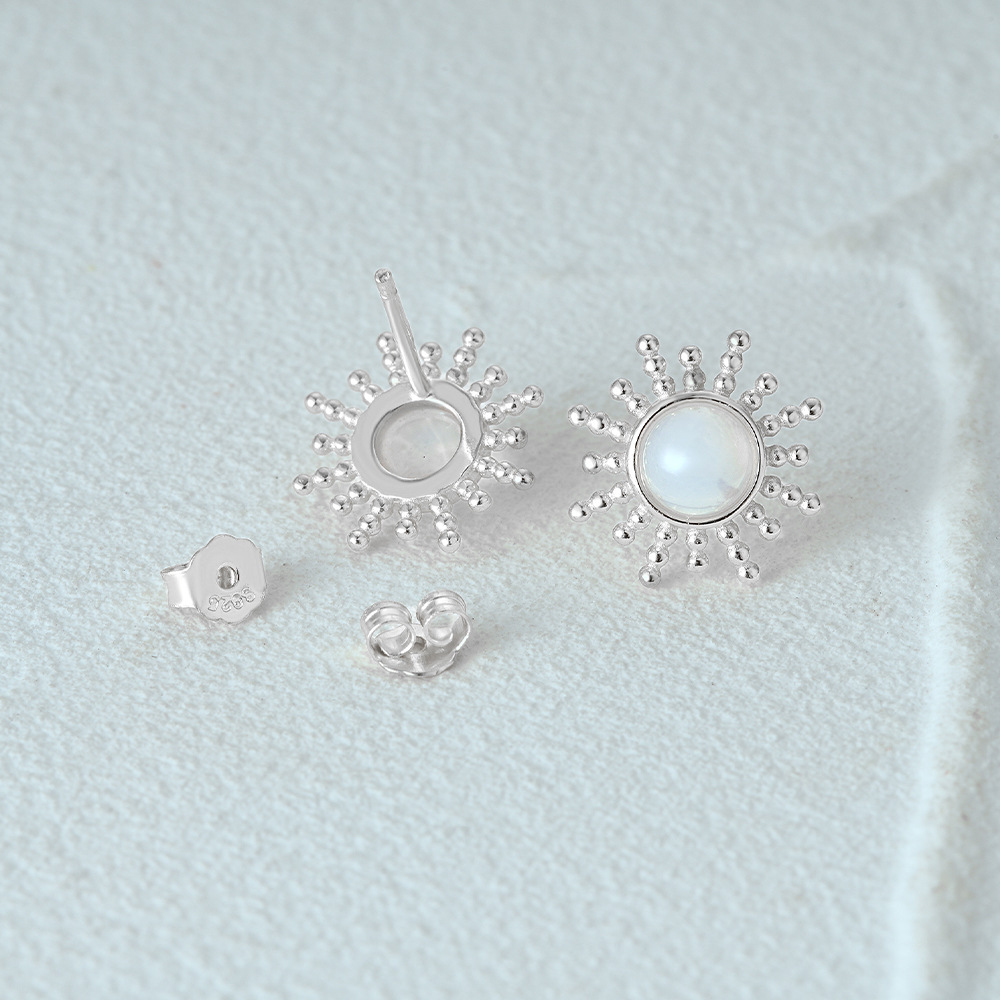 2g Weight Ear Studs Classification 1 Pair Quantity Daily Occasion 925 Sterling Silver Material Geometric Pattern Women's Gender Plating Design Simple Style Style 1 Pair 925 Sterling Silver Geometric Ear Studs 36