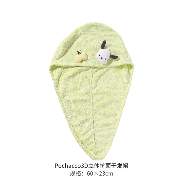 Three dimensional antibacterial hair towel, 3D