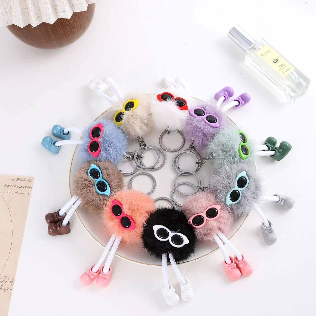 Plush Pendant Niche Doll Machine School Activity Doll Machine Gift Keychain School Bag Sunglasses Stall Commodities