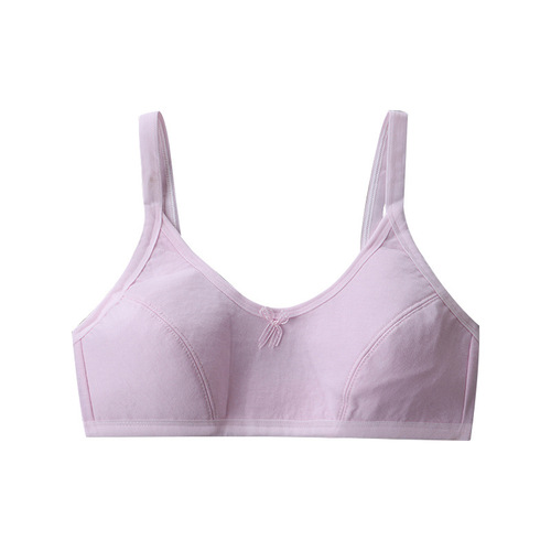 Developmental period no steel ring girl's rear buckle student bra underwear 10-13 years old children's comfortable bra