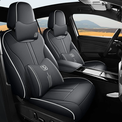 modified summer car seat cushion | Modelə uyğun (Original) oturacaq örtükləri - cool-wave-black-deluxe-edition-id-4-dedicated-five-seats-front-full-bag-rear-half-bag