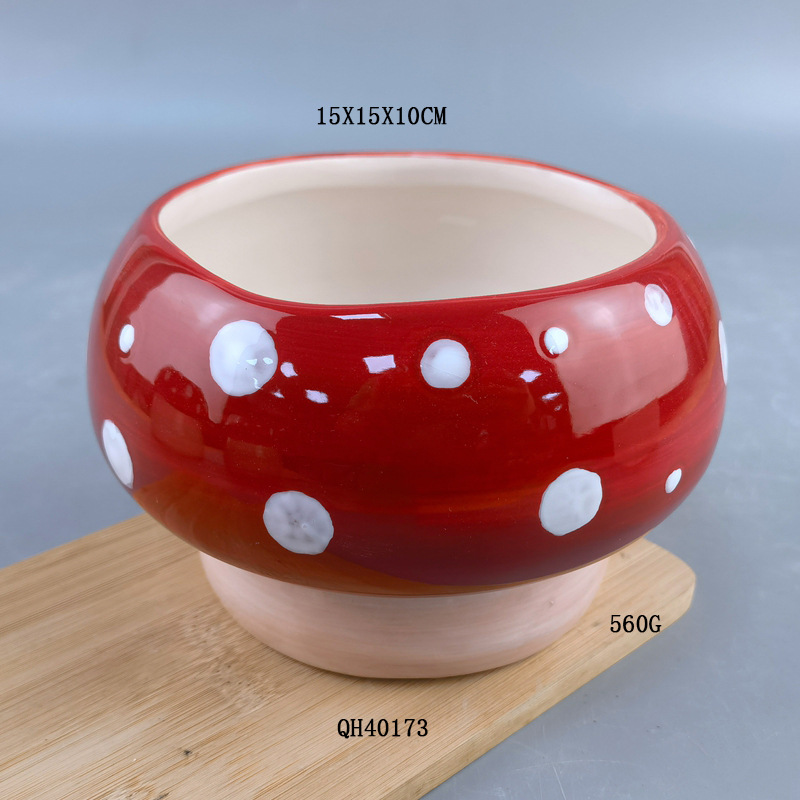 Botón de cerámica de hongos bolígrafo de almacenamiento decoración sala de estar cocina floral hidroponía creativa floral amazon vasijas de flores