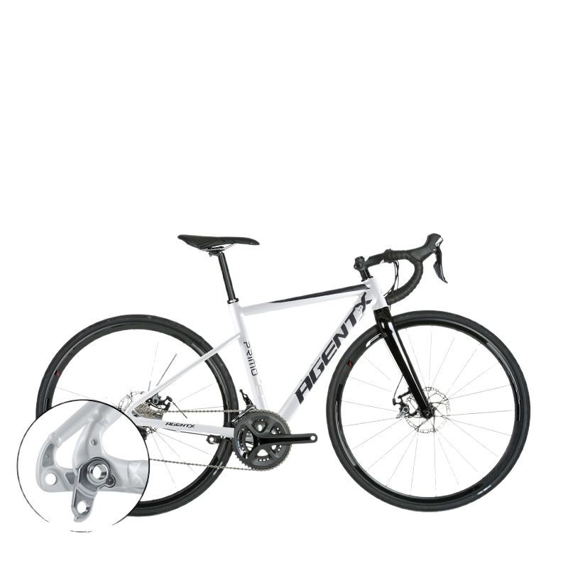 AGENTX marco del coche de carretera 700C versión de freno de disco de aleación de aluminio fuera de la carretera marco de la competencia Línea interior marco del eje del barril