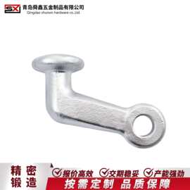 船用镀锌绑扎链条连接件 船用舱盖链条横担钩 象角板钩