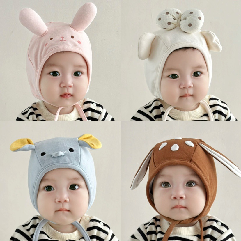 Children's demi-season soft cartoon cute cotton keep warm hat for…