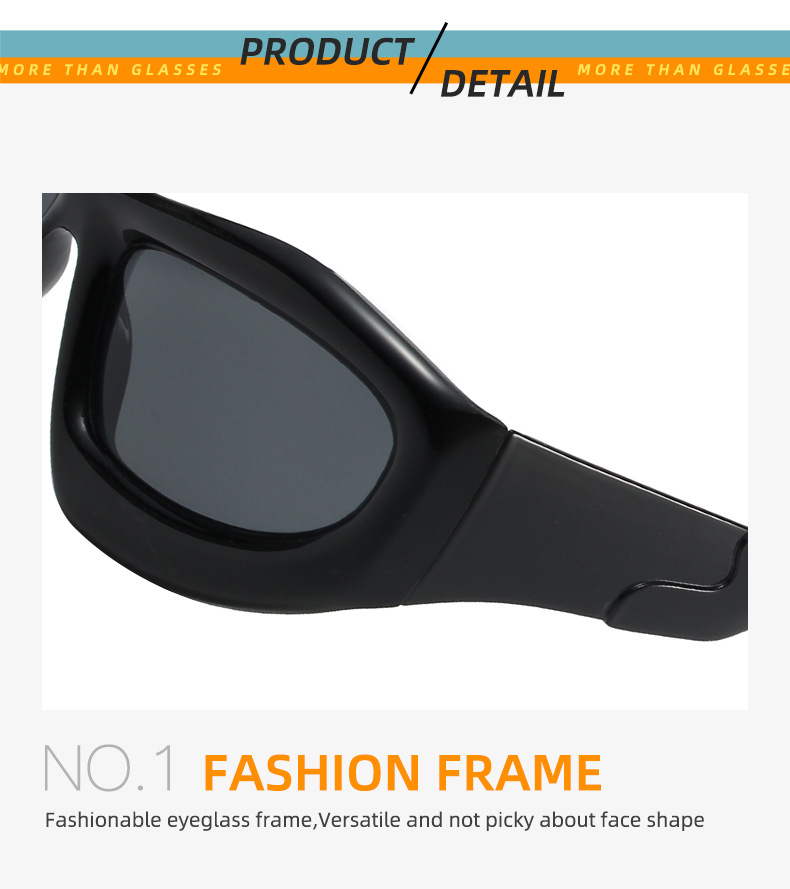 Y2K Exaggerated Solid Color Ac UV400 Protection Special-Shaped Mirror Full Frame Women's Sunglasses display picture 19
