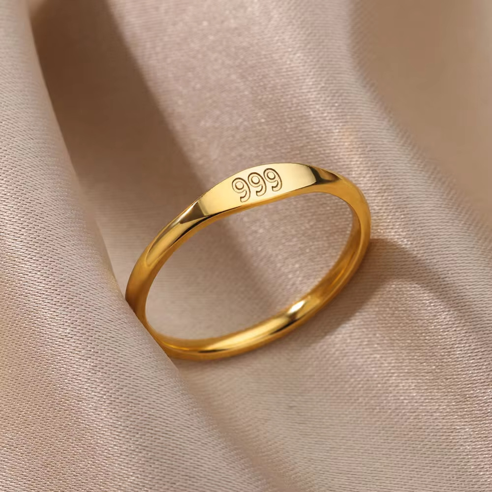 5g Weight 0.03µm-0.05µm Gold Plating Thickness PVD Coated Gold Plating Process Real Gold Plated Plating Material Rings Classification 18K Gold Plating Color 10, 7, 9 Ring Size 1 Piece Quantity Daily Occasion 304 Stainless Steel Material Number Pattern All Seasons Season Unisex Gender Simple Style Style Waterproof Non Tarnish, Plating Craft PVD Coated Real Gold Plated 18K Gold Number 304 Stainless Steel Simple Style Waterproof Non Tarnish Rings 11