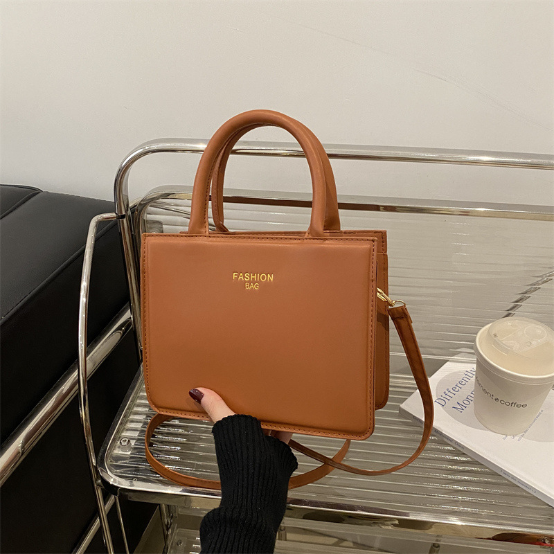 Estilo occidental literario y artístico hermoso pequeño bolso cuadrado retro estilo minimalitte bolso 2024 otoño nuevo bolso de hombro de nicho de moda