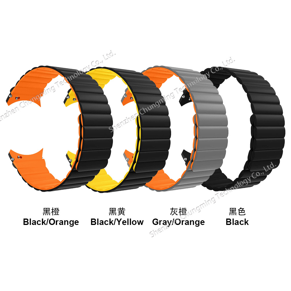 Suitable for Samsung Watch4/5/6 Watch Strap Magnetic Silicone Strap Samsung Watch Strap 20mm Silicone Magnetic Strap