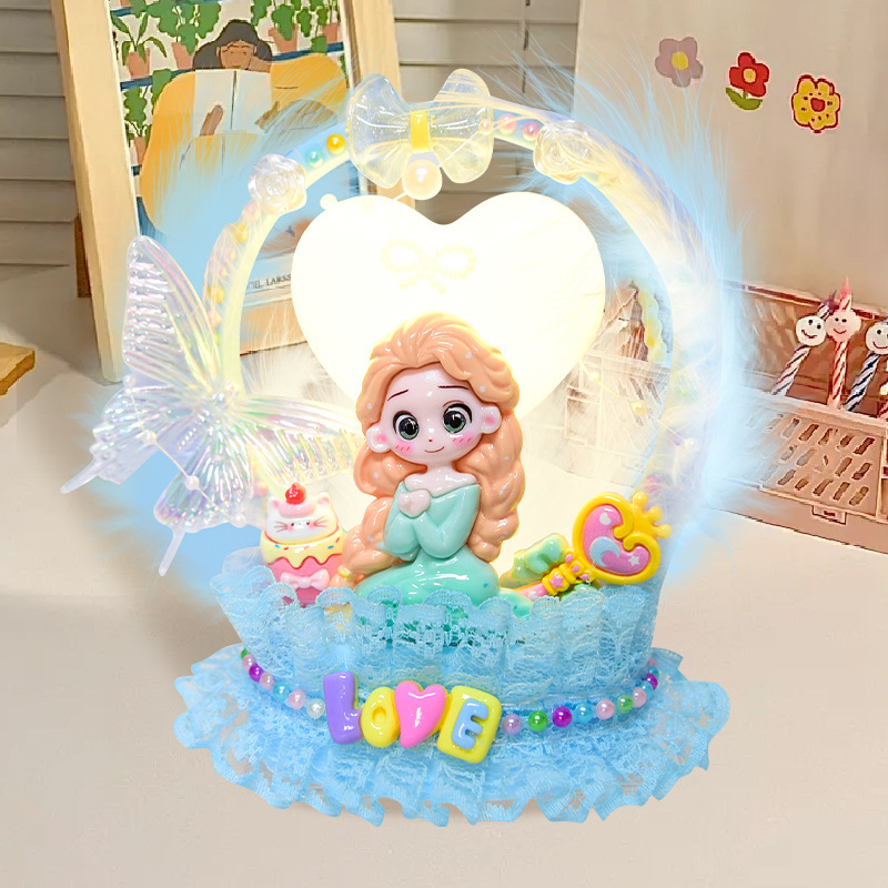 女の子 DIY 手作りクリーム接着剤材料パッケージギフトボックスセットクリエイティブ手作りショップ教育屋台おもちゃ卸売|undefined