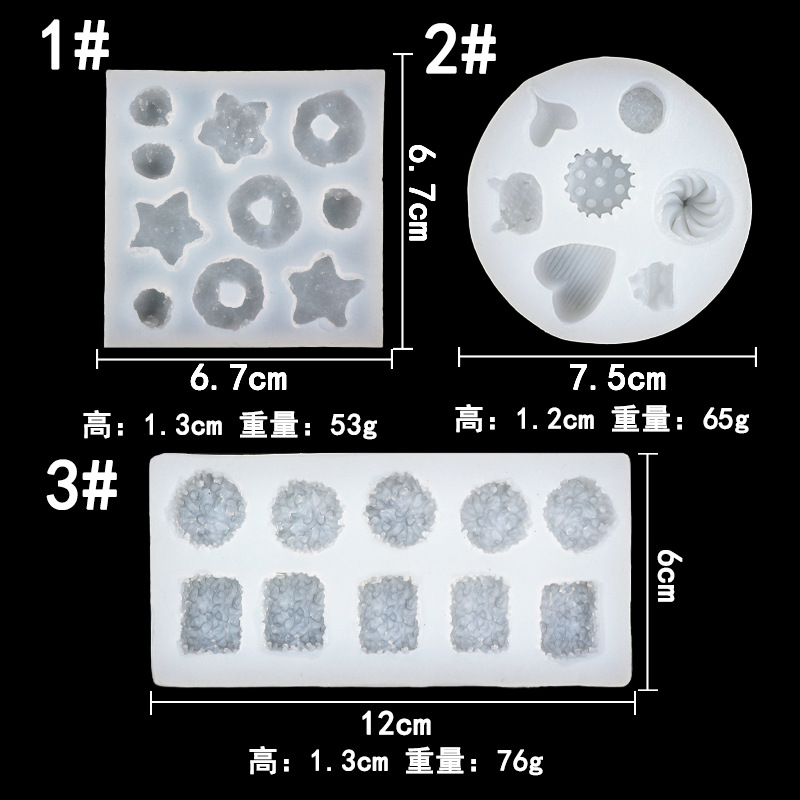 Una variedad de simulación biscuit caramelo postre donut mini fideos instantáneos molde silicona creativo hornear Decoración