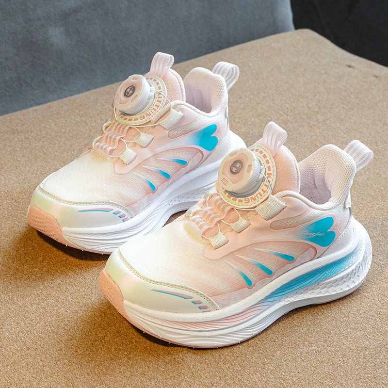 Детские спортивные кроссовки для девочек 2025, новые весенне-осенние, нескользящие, с мягкой подошвой, кроссовки для бега, повседневные кроссовки для девочек, оптом