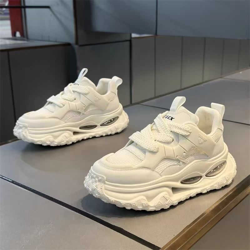 Zapatos de hombre de invierno transpirables, redes casuales, zapatos de alta altura, zapatos deportivos de amortiguación de corrida para adolescentes