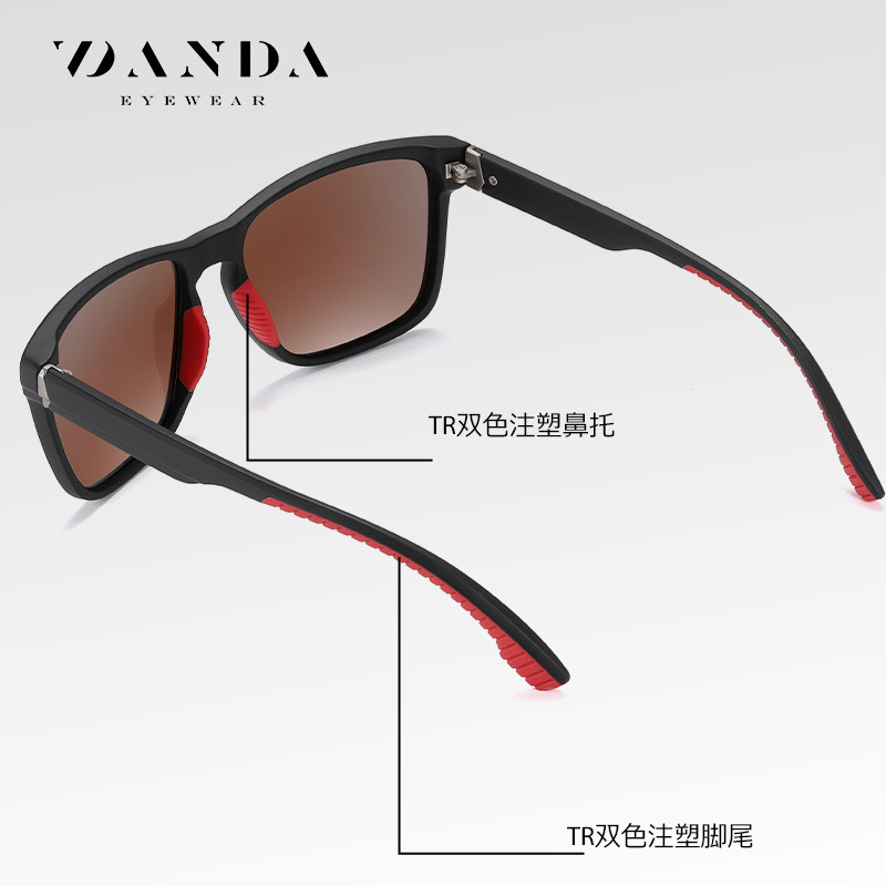 Gafas de sol para hombre nuevas de Amazon S12102 Gafas de sol de inyección de dos colores de moda TR Gafas de sol polarizadas de conducción