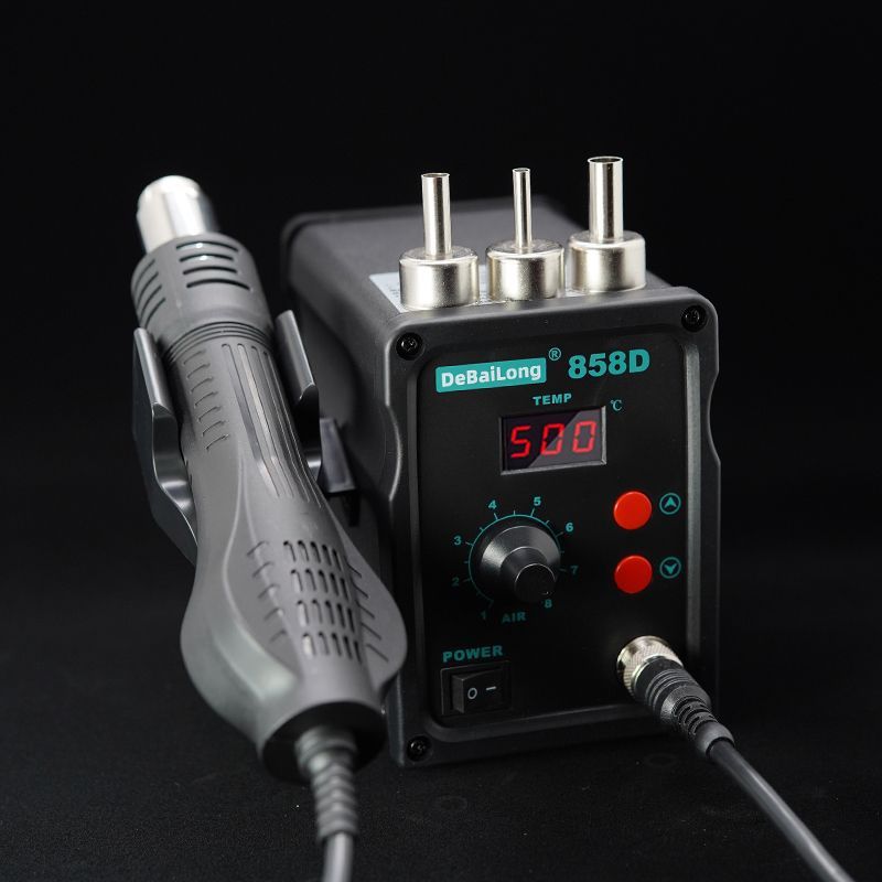 858D热风枪焊台数显调温恒温电烙铁焊锡枪拆焊芯片旋风批发
