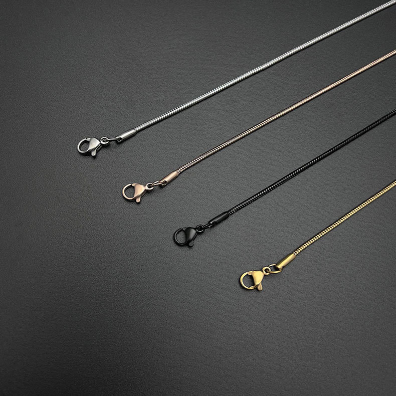 不锈钢蛇骨项链